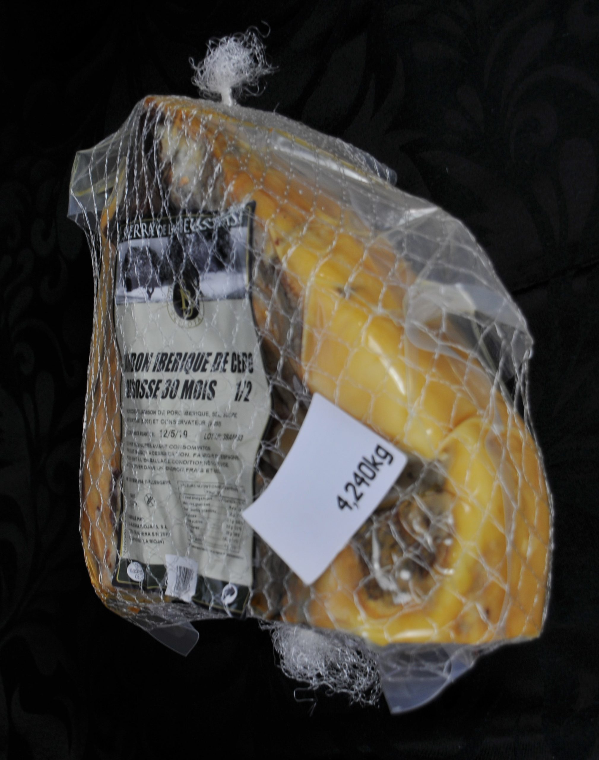 Jambon Ibérique Cébo, désossé, env.1,5 kg et son sac à jambon : :  CD et Vinyles