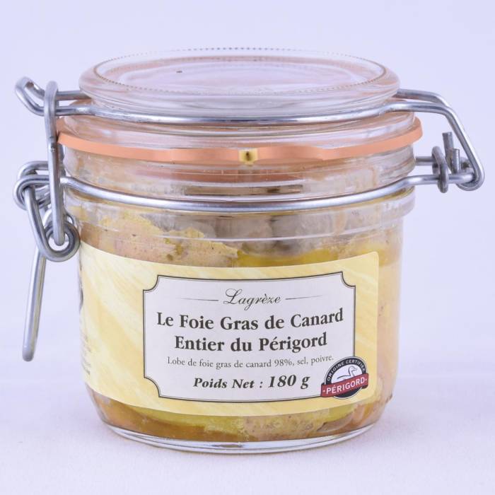 Foie gras de canard entier 180gr.